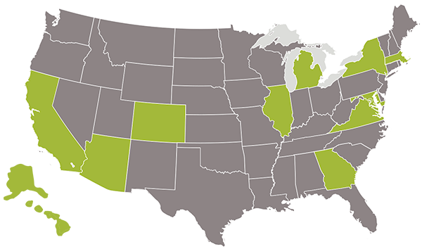 States with the greatest per capita investment in green buildings