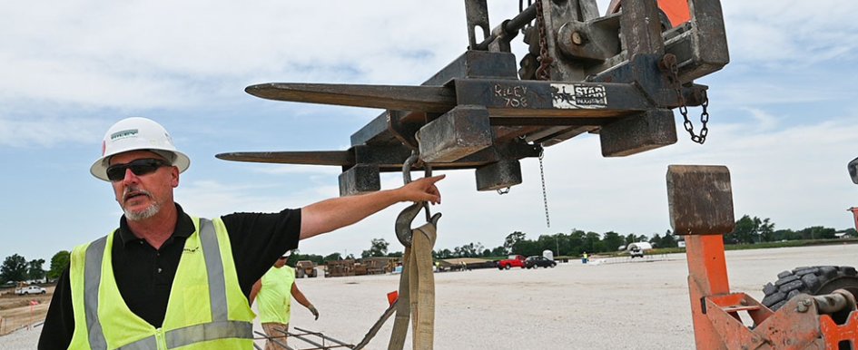 Worker on jobsite