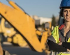 woman in construction