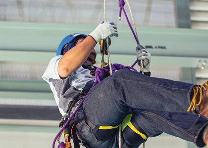 Worker suspended/Photo Credit: chitsanupongs-images – Canva